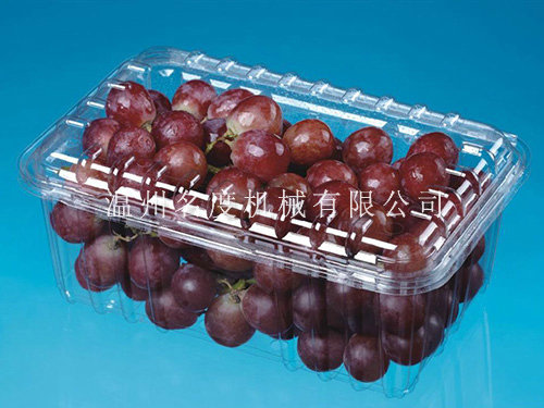 Plastic fruit packing box
